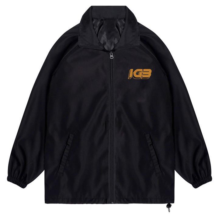 Áo Khoác Jacket Dù Unisex Form Rộng Local Brand iGB Cancer Cung Cự Giải Màu Đen