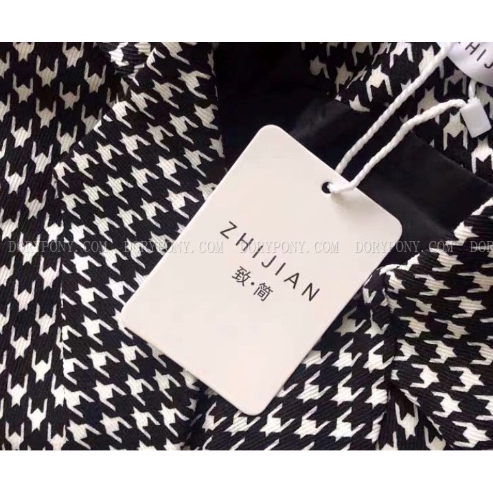 ÁO KHOÁC VEST NGẮN DORYPONY Houndstooth ZICZAC TRENDY – AK083 | BigBuy360 - bigbuy360.vn