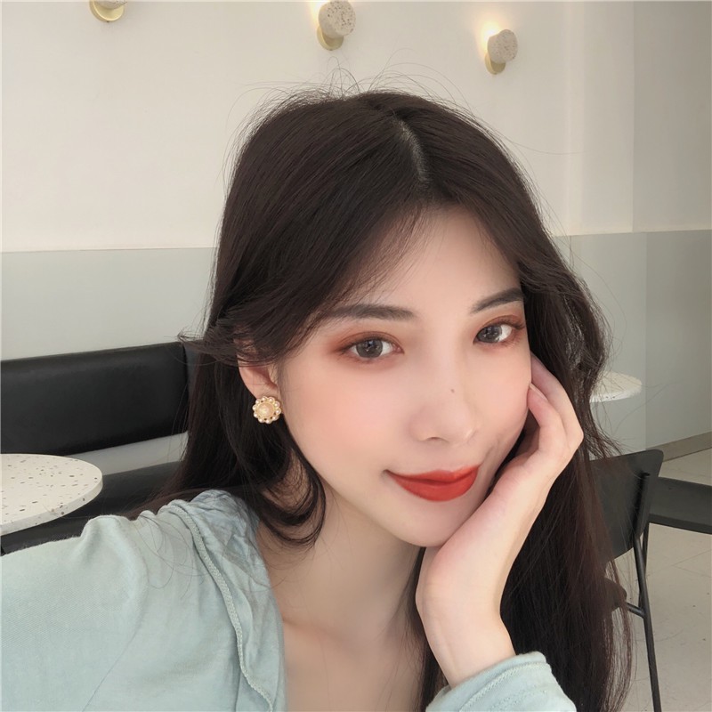 Khuyên tai kẹp không bấm lỗ chốt cố định K151 bằng hợp kim mạ vàng hình tròn dáng ngắn Leous Accesories