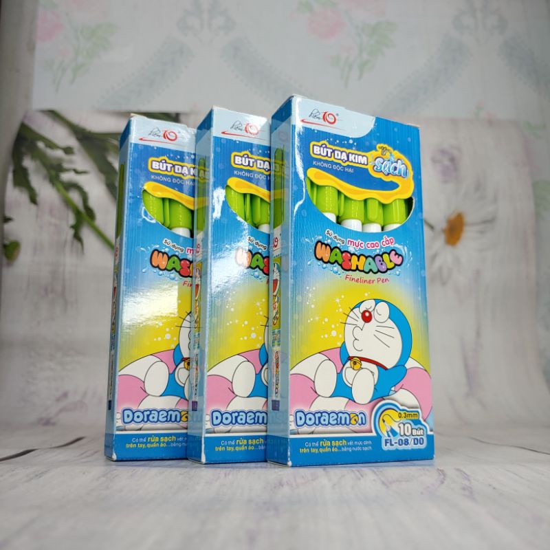 ✅ Bút Dạ Kim Doremon - Bút Lông Kim - Có Màu Tím / Xanh