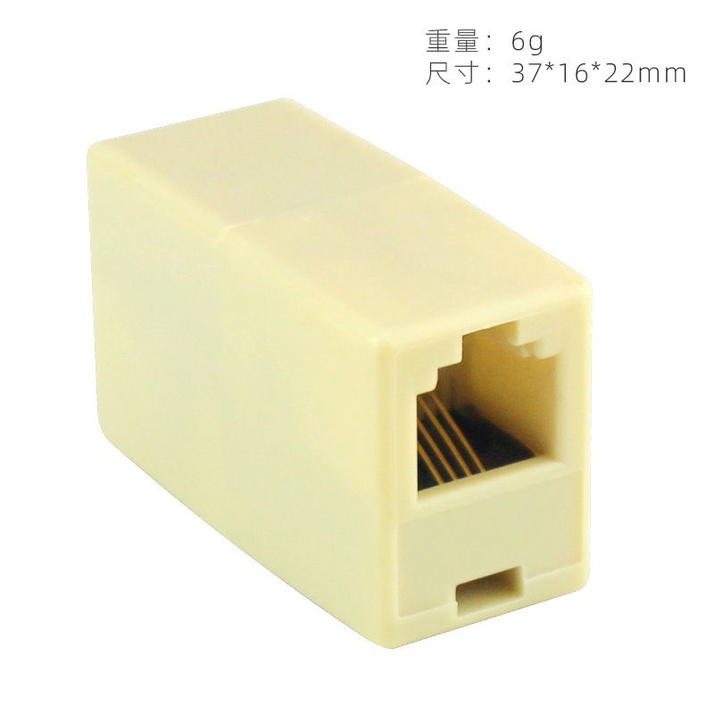 Đầu nối dây điện thoại RJ11 1 ra 1 , đầu nối 1-1 cáp điện thoại RJ11