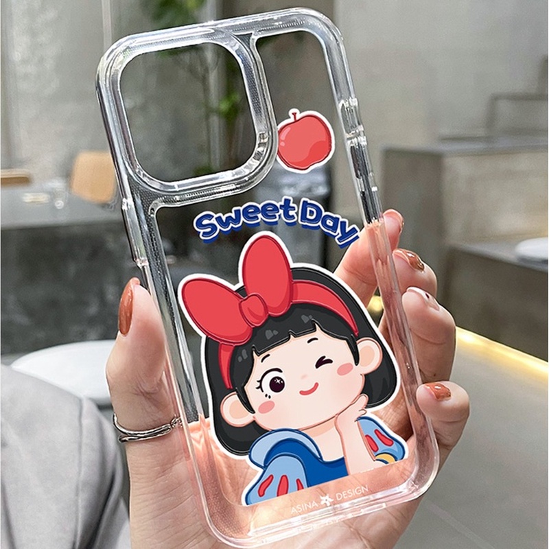Ốp Điện Thoại Trong Suốt Hình Cô Gái Không Gian Cho iphone 11 13 7 8 Plus 12 13Pro Max X XS Max 7 8 SE 2020