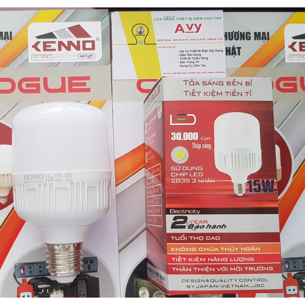 Bóng Đèn Led Trụ KENNO 5W, 10W, 15W, 20W, 30W, 50W