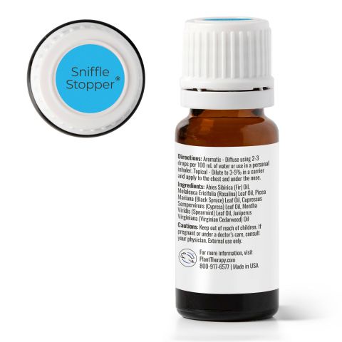 Plant Therapy - Tinh dầu Sniffle Stopper giúp trẻ giảm nghẹt mũi, sổ mũi - Kidsafe essential oil blend synergy 10mL