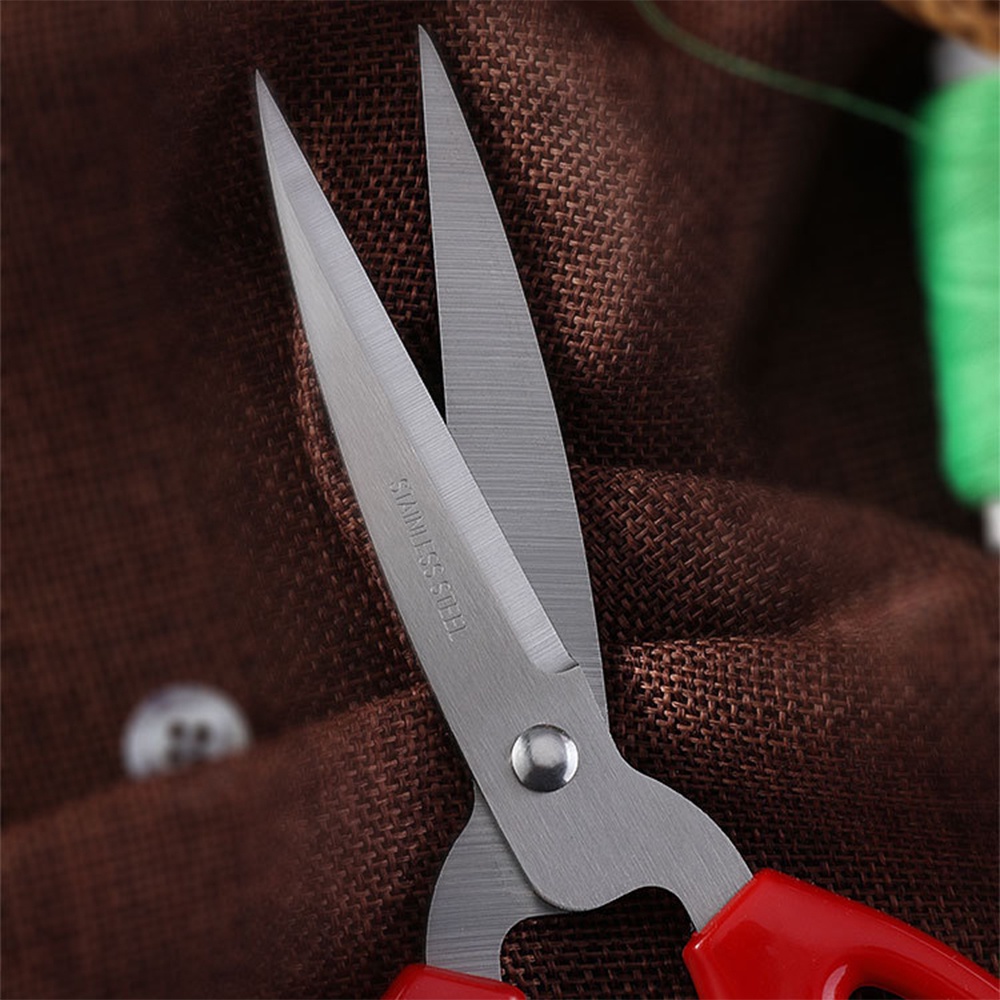 Kéo Cắt Đồ Ăn, Cắt Gà Nhà Bếp Lưỡi Thép Không Gỉ YJ23 - 15.3Cm/20cm - Hàng Dày Cao Cấp (Vỉ Nhựa Đẹp)