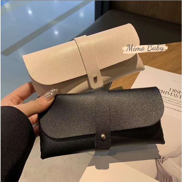 Bao da đựng kính cao cấp, hộp đựng mắt kính thời trang Mimo Baby