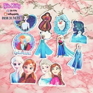 Bộ 40 sticker decal Elsa