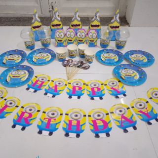 Combo trang trí sinh nhật chủ đề minion
