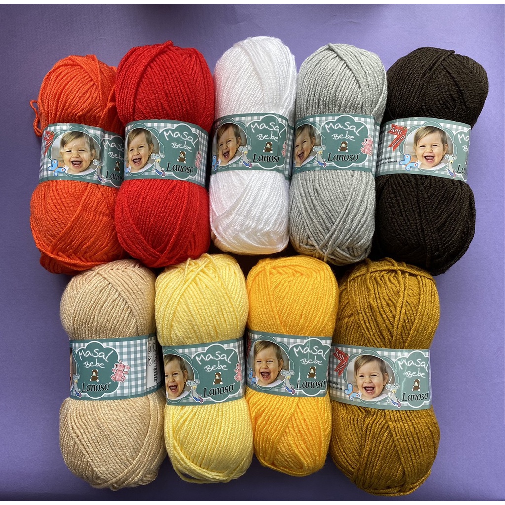 Cuộn len chống xù 100% Anti-pilling Masal Bebe Nhập khẩu từ hãng Lanoso