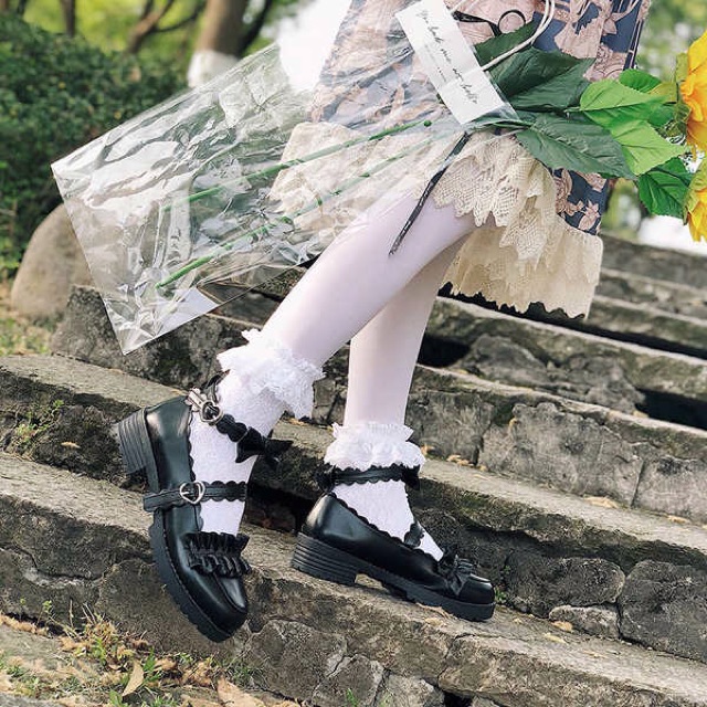 Giày Lolita Cổ Nơ Ulzzang✨(kèm video thật)