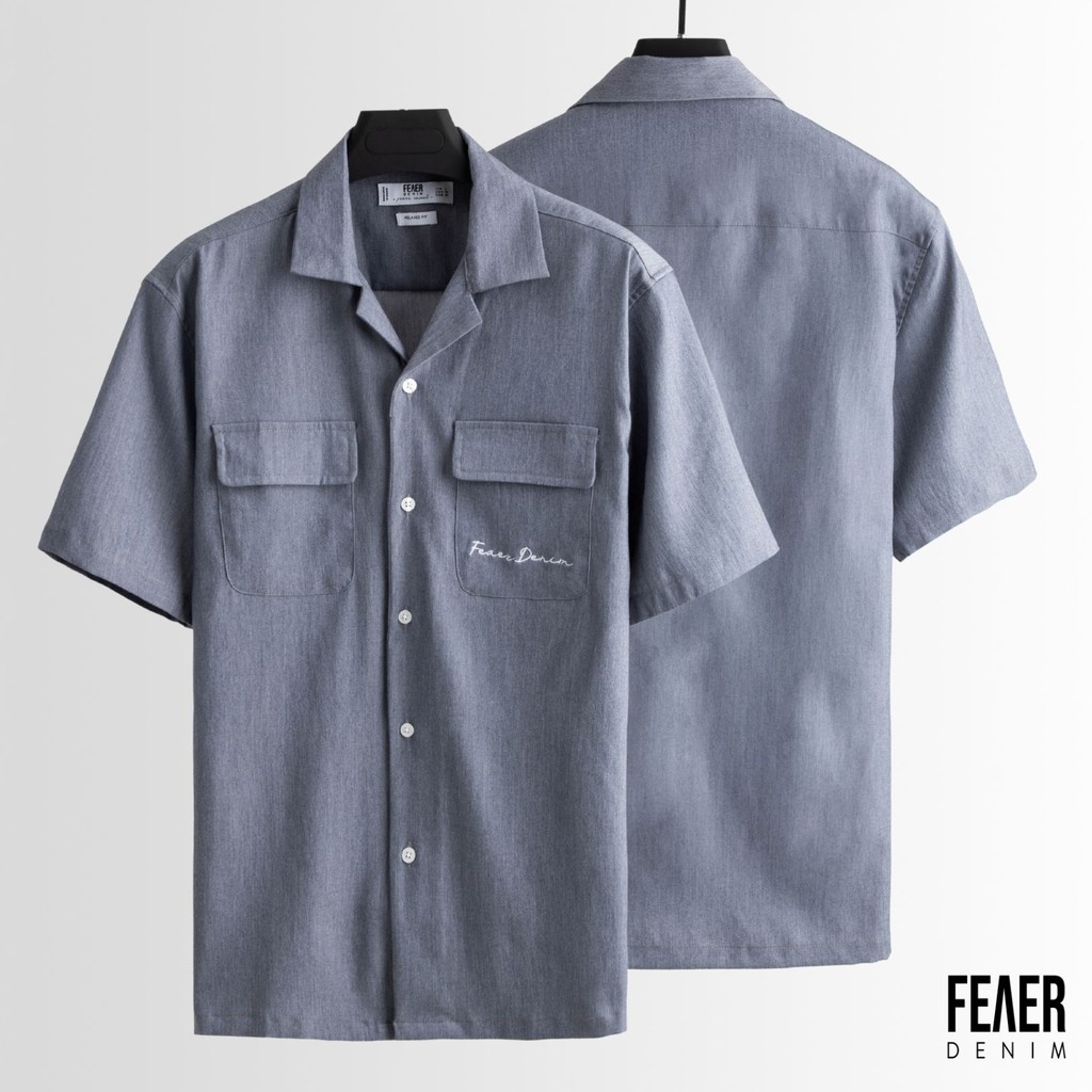 Áo sơ mi nam họa tiết Feaer DENIM chất linen Spandex Max | BigBuy360 - bigbuy360.vn