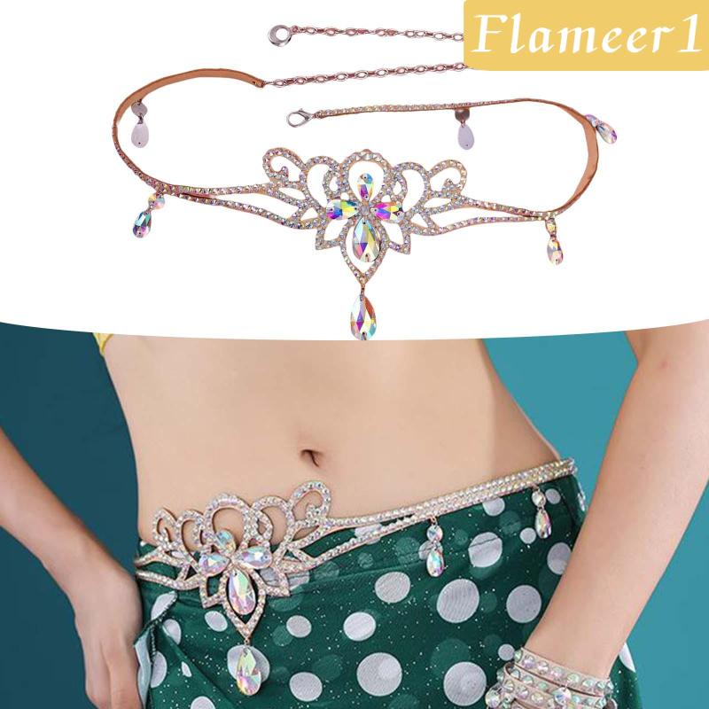 [Flameameer1] Thắt Lưng Chuỗi Xích Biểu Diễn Múa Bụng Ấn Độ Cho Nữ
