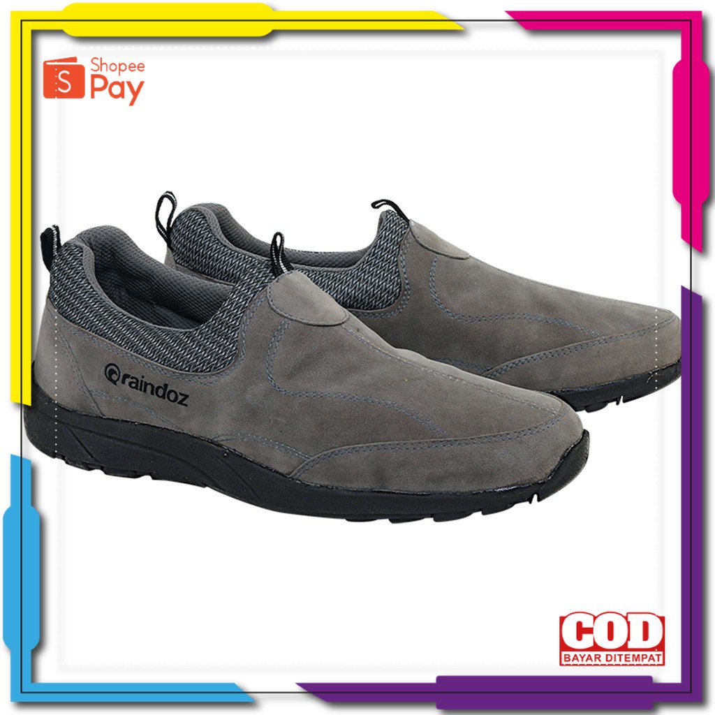 Giày Slip On Size 37 38 39 40 41 42 43 44 45 / Raindoz Dành Cho Nam Giới Ash RIR 022