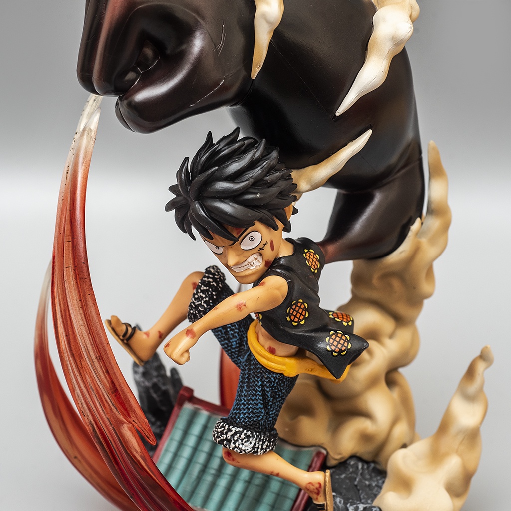 Mô hình One Piece Luffy Gear 3 cao 23cm LF09 - Mô hình trang trí One Piece Luffy Mũ Rơm Haki Shop
