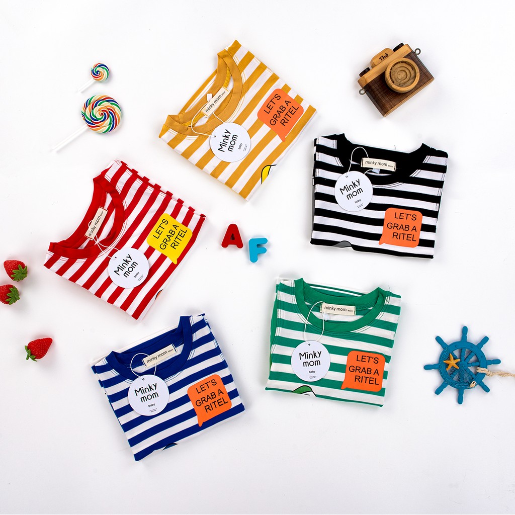 Bộ ba lỗ cho bé 💖 Bộ ba lỗ Sọc Cá Mập cho bé trai bé gái 💖 chất thun lạnh cao cấp siêu mềm siêu mịn