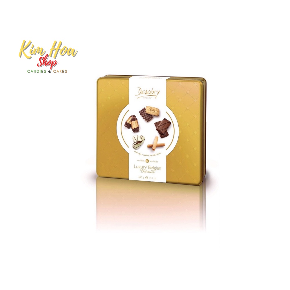 Bánh Quy tổng hợp Cao Cấp thương hiệu DESOBRY Bỉ sang xịn mịn thích hợp làm quà biếu lễ tết - MADE IN BELGIUM