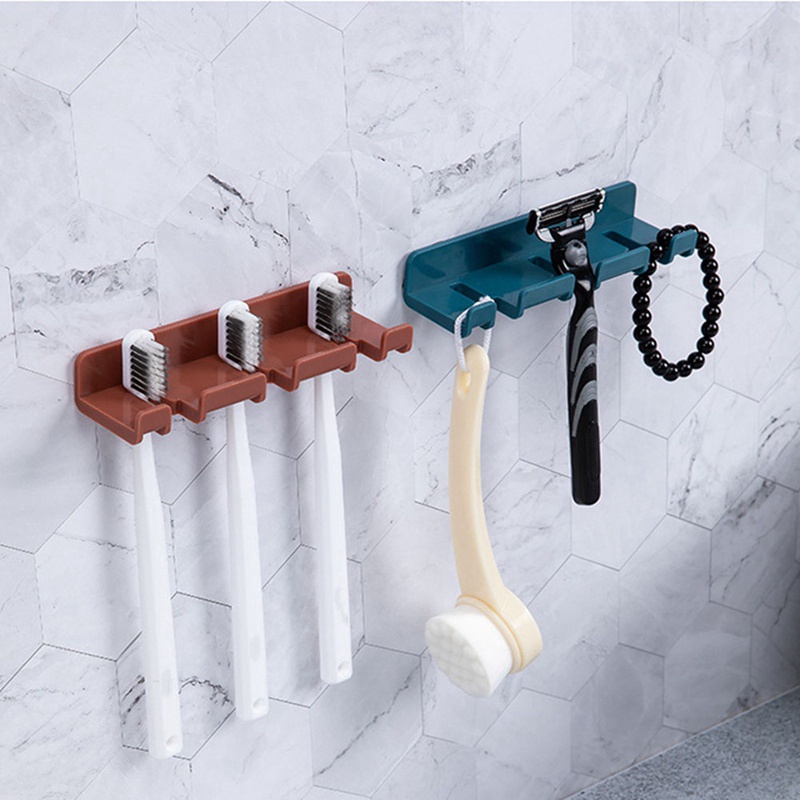 Giá Treo Bàn Chải Đánh Răng Gắn Tường Không Cần Khoan Tiện Dụng