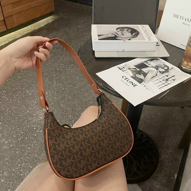 Túi xách kẹp nách hàn quốc, Túi kẹp nách nữ MK phù hợp hẹn hò, đi chơi, dự tiệc
