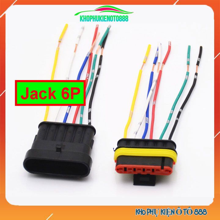 Jack cắm, cút kết nối đủ chân 1P-2P-3P-4P-5P-6P đã đấu dây chống nước dùng cho ô tô xe máy