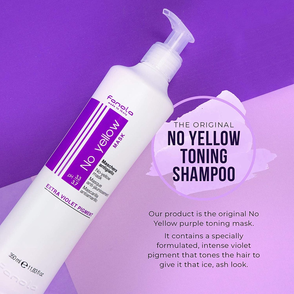 Dầu gội tím khử vàng Fanola No Yellow Shampoo 350ml