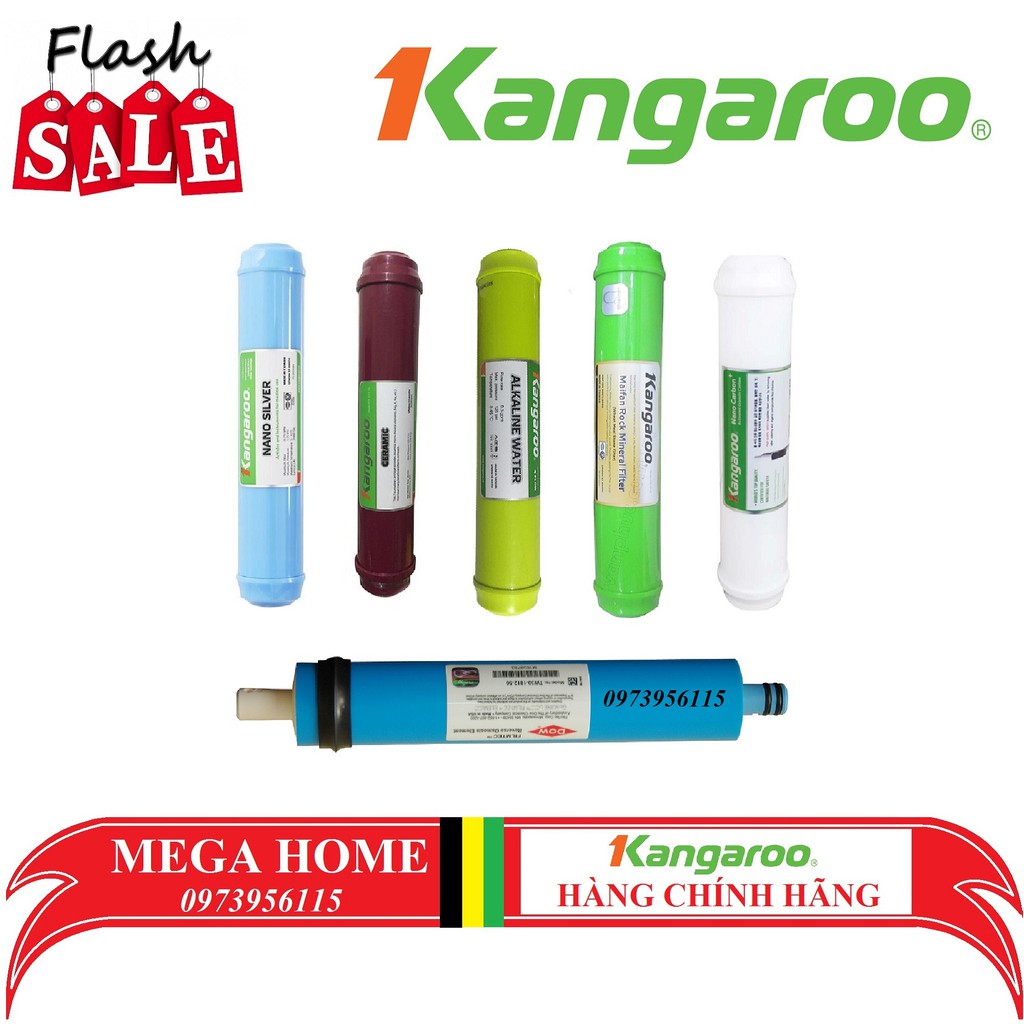 Lõi lọc Kangaroo, lõi số 4/5/6/7/8/9 hàng chính hãng