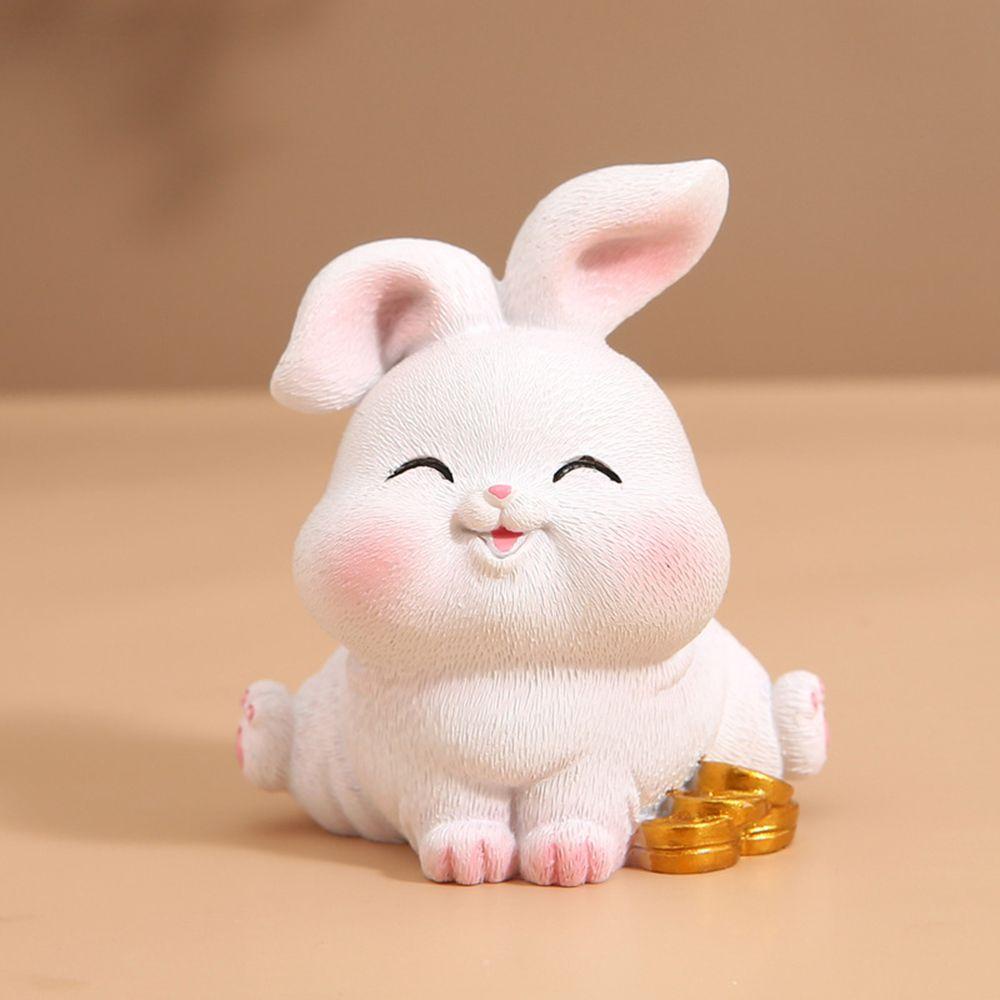 CONOPERY Mô Hình Chú Thỏ Bằng Resin Trang Trí Nhà Cửa / Sân Vườn