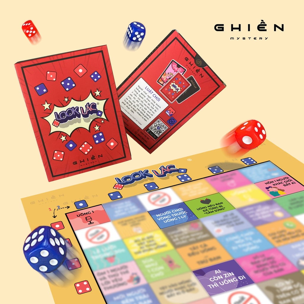 Combo 2 drinking game cho bạn bè hottrend 2022 &quot;Phê far 2- Look Lắc&quot; - 86 thử thách khó đỡ trên bàn nhậu | Ghiền Mystery