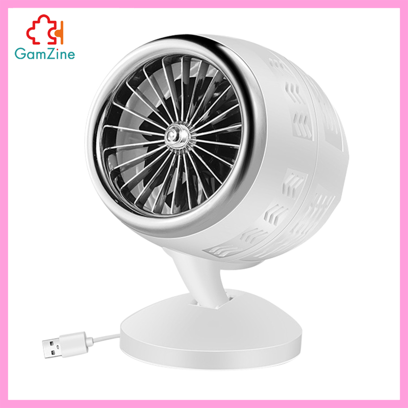 GamZine USB Desk Fan, Small Quiet Portable Fan for Desktop Office Table, 5-20 Adjustment for Better Cooling, 2 Speeds