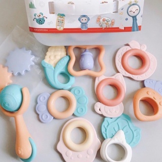 Bộ Đồ Chơi Gặm Nướu Xúc Xắc 10 Món BABYRATTLE / PAPAGO
