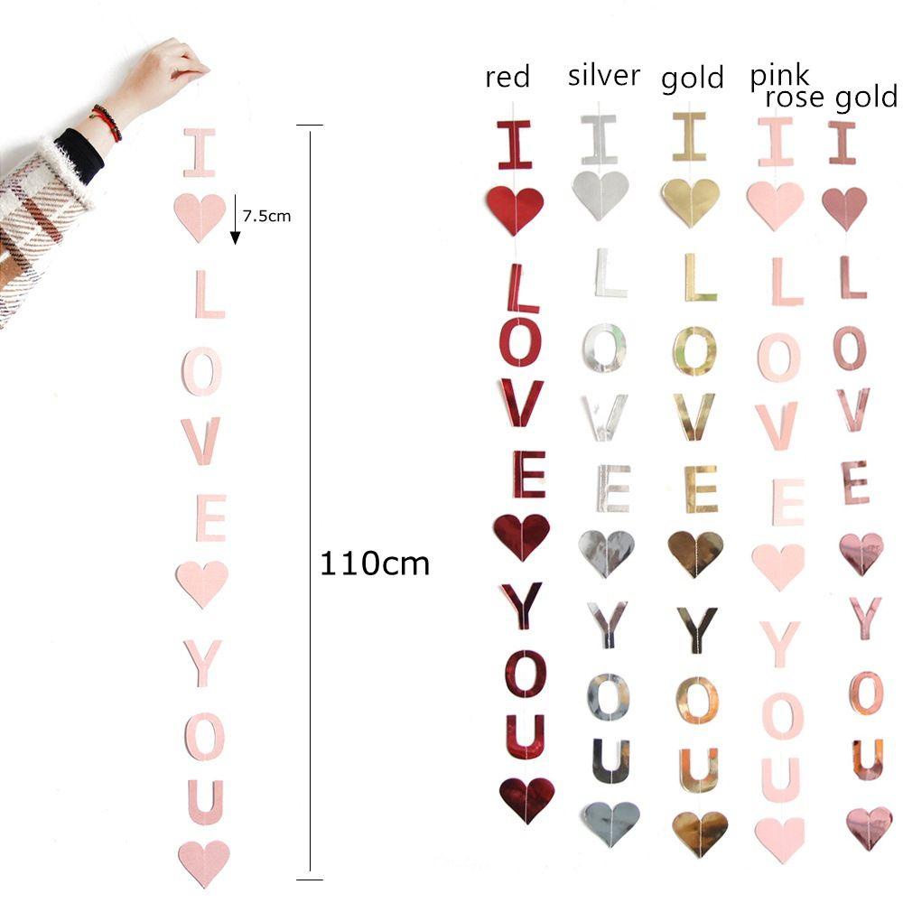 .Phụ Kiện Trang Trí Bong Bóng Hình Trái Tim In Chữ I Love You|Phụ Kiện Trang Trí Ngày Lễ Tình Nhân Lãng Mạn