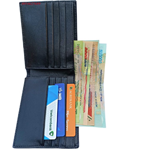 Ví nam, bóp da nam da bò màu đen màu nâu.