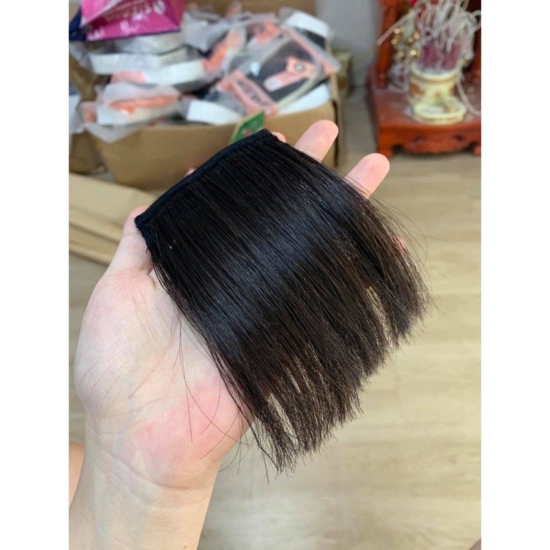 Tóc giả kẹp Hồng chân tóc mái ❇️FREESHIP ❇️1 cặp ❇️hotrend Hàn quốc ❇️