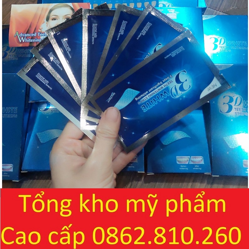 Miếng dán trắng răng tiện lợi 3D 5D White Teeth Whitening Strips P0313