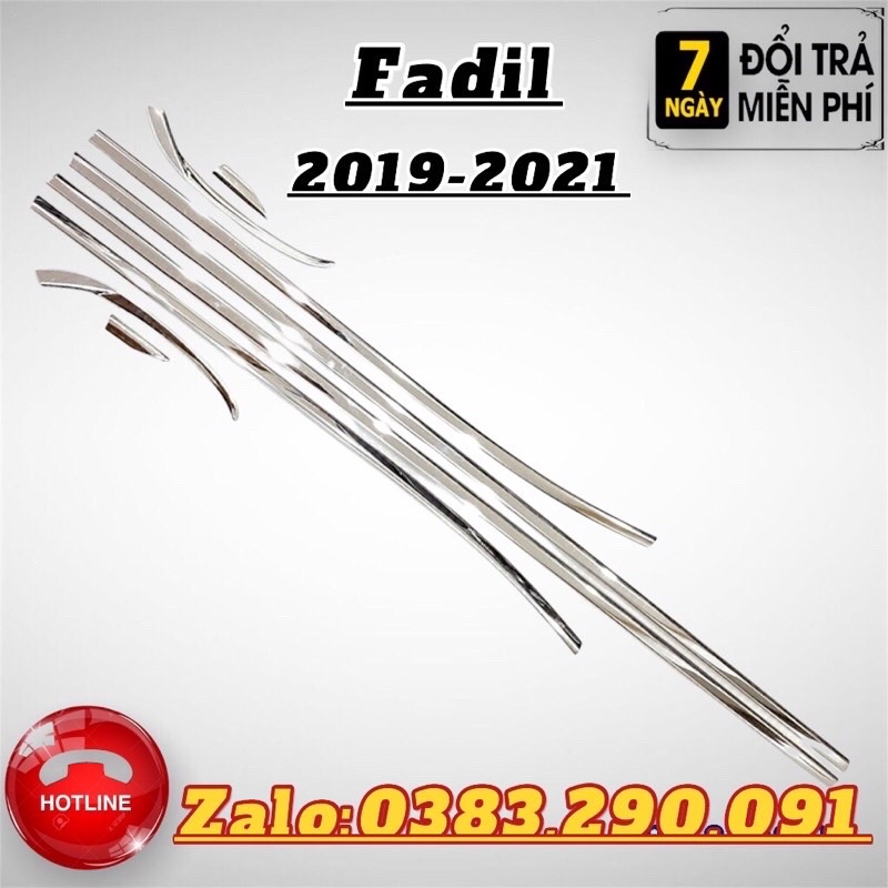 Nẹp chân kính fadil 2018-2022 8 chi tiết
