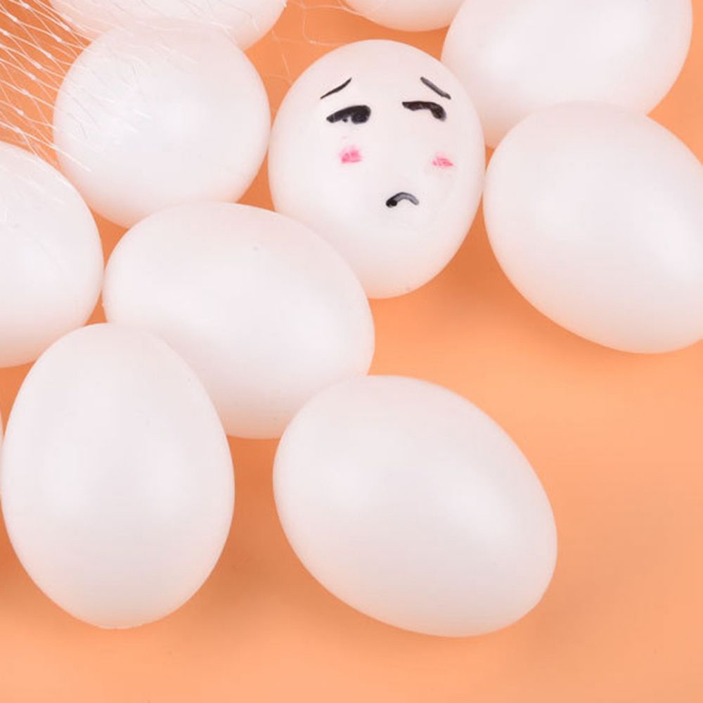 Set 10 quả trứng gà vịt nhân tạo dùng trang trí tiệc DIY