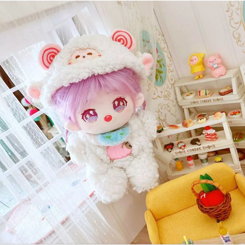 Đồ lông thú xinh xắn cho doll 20cm