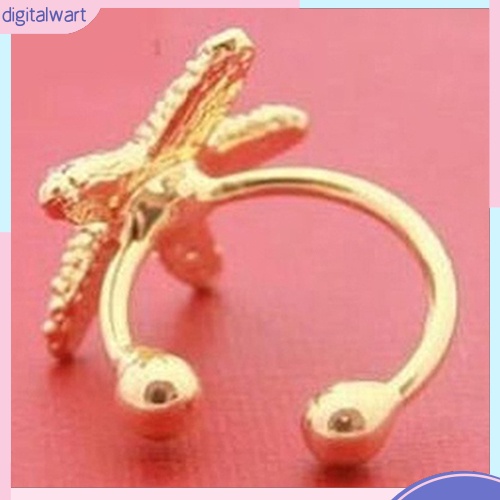 Khuyên Vành Tai Kim Loại Hình Sao Biển Đính Đá Dễ Thương Cho Nữ