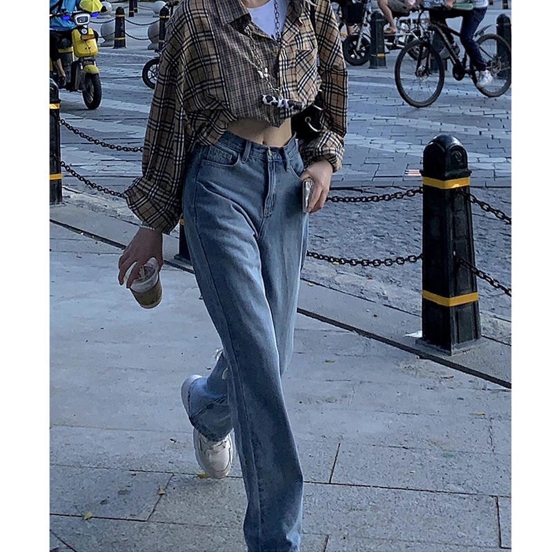 Quần Jeans Ống Loe Thắt Nơ Sau Lưng Cao Phong Cách Retro Cực Cá Tính