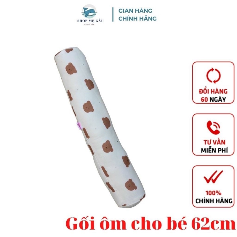 gối ôm Meru vỏ muslin tree hàng cao cấp cho bé yêu