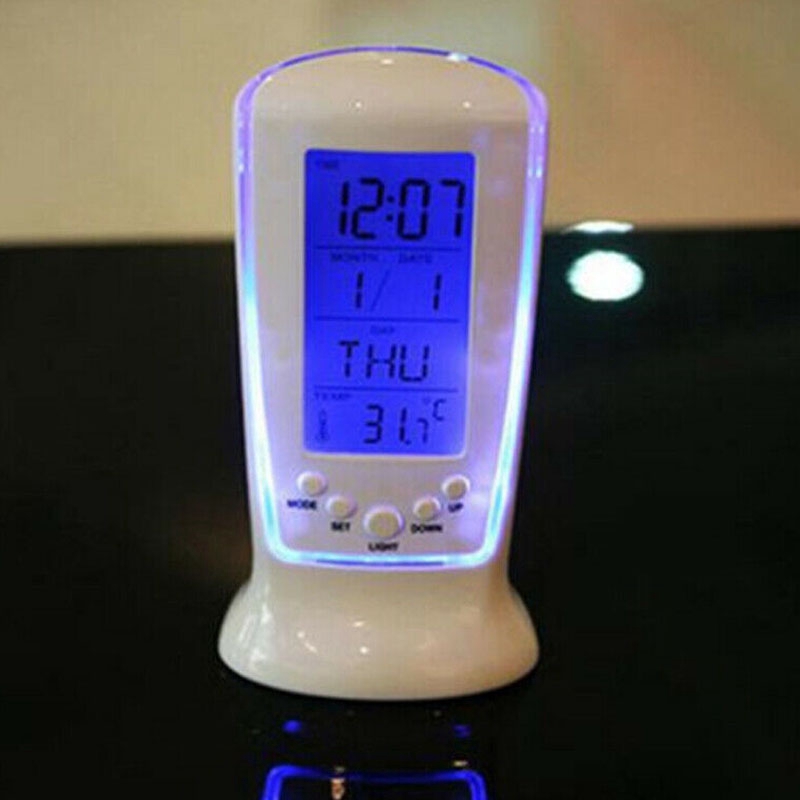 Đồng Hồ Báo Thức Hiển Thị Màn Hình Lcd Đa Chức Năng