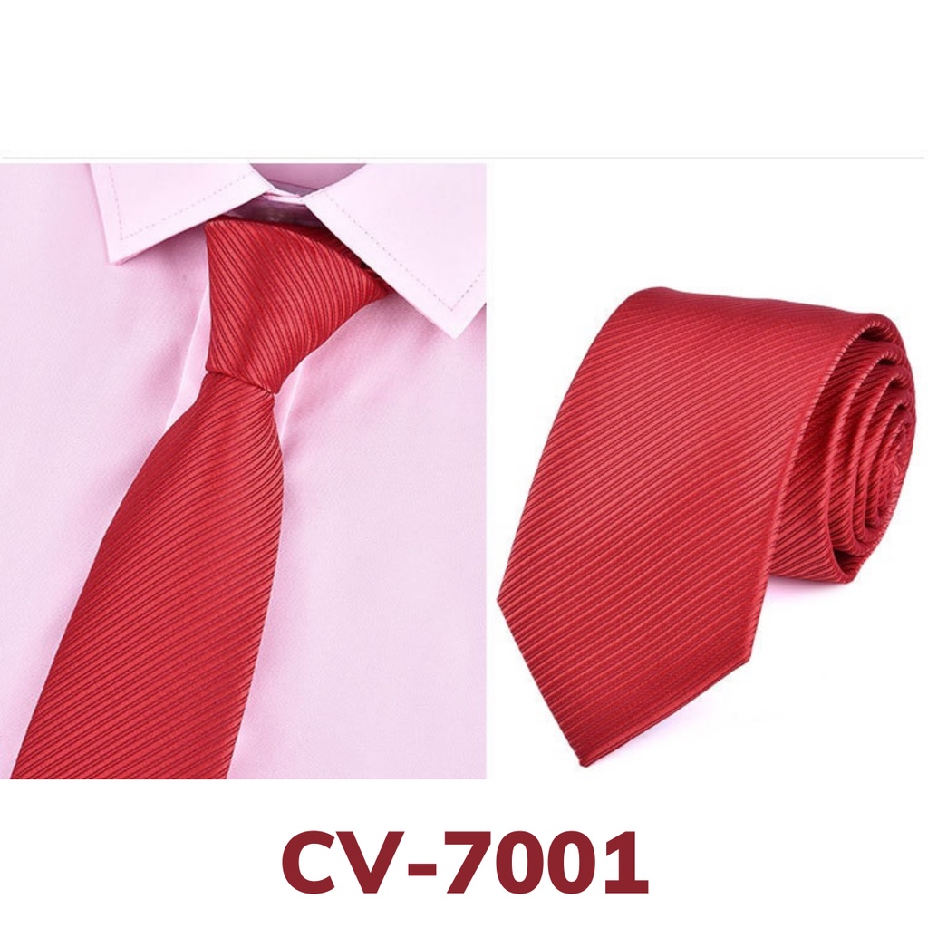 Cà vạt Nam bản trung 7cm cao cấp phong cách thời trang phù hợp công sở, chú rể, dự tiệc