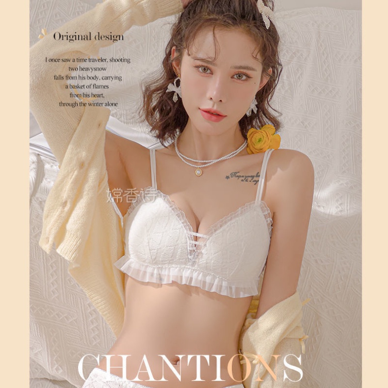 Áo lót Mỏng Hình Tam Giác Chống Chảy Xệ Quyến Rũ Ngọt Ngào Cho Nữ