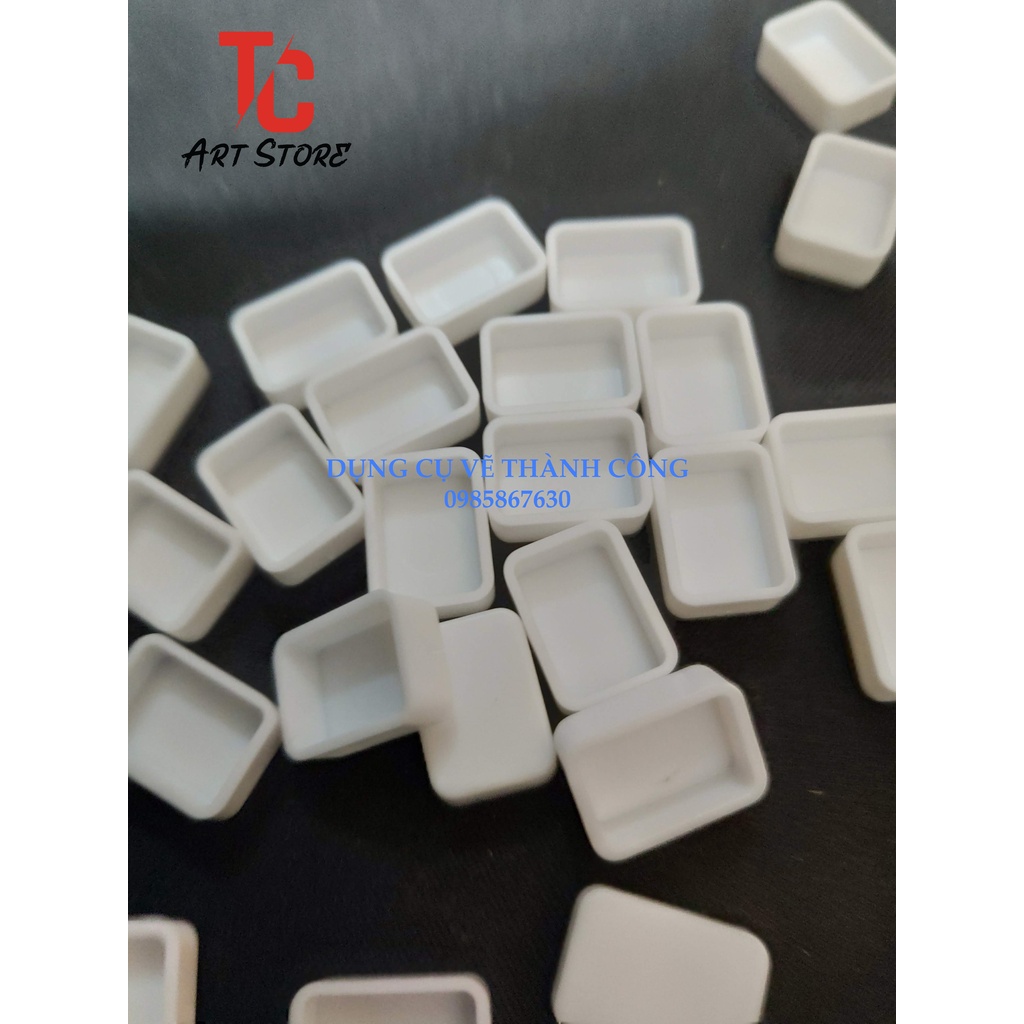 10 Pan chiết màu vuông 0.5ml ( Nhựa Cứng)