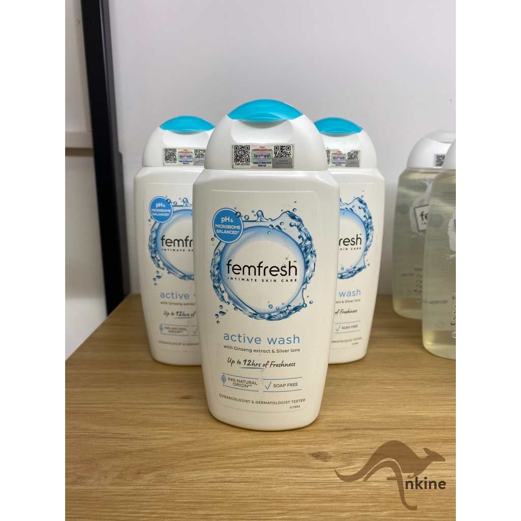 Dung dịch vệ sinh phụ nữ cao cấp Femfresh Active Wash