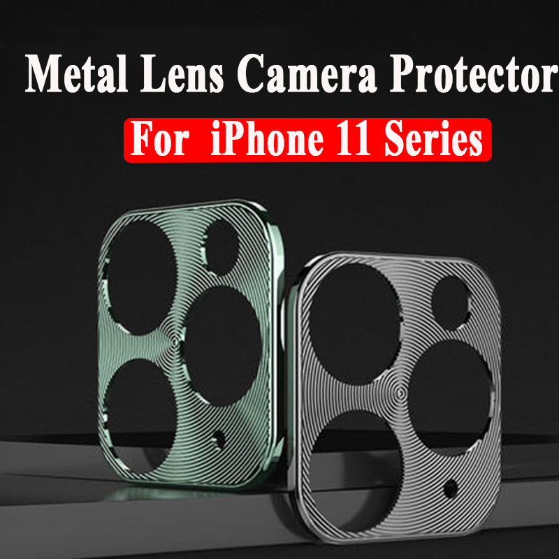 Camera Lens Vòng bảo vệ cho iPhone 11 Pro Max X XR XS Max Kim loại hợp kim Mặt sau Camera Cover