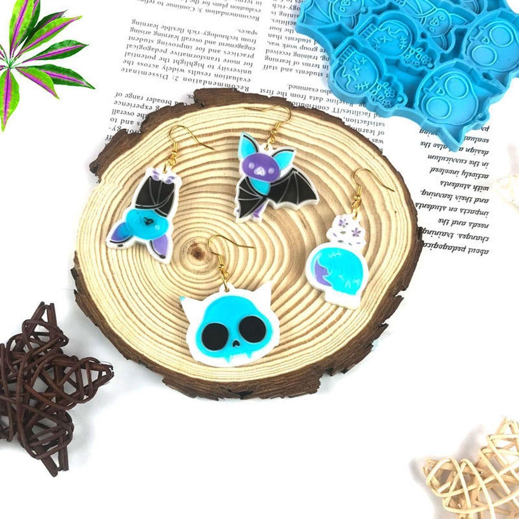 Khuôn Làm Mặt Trang Sức Bằng Nhựa Resin Hình Giọt Nước DIY