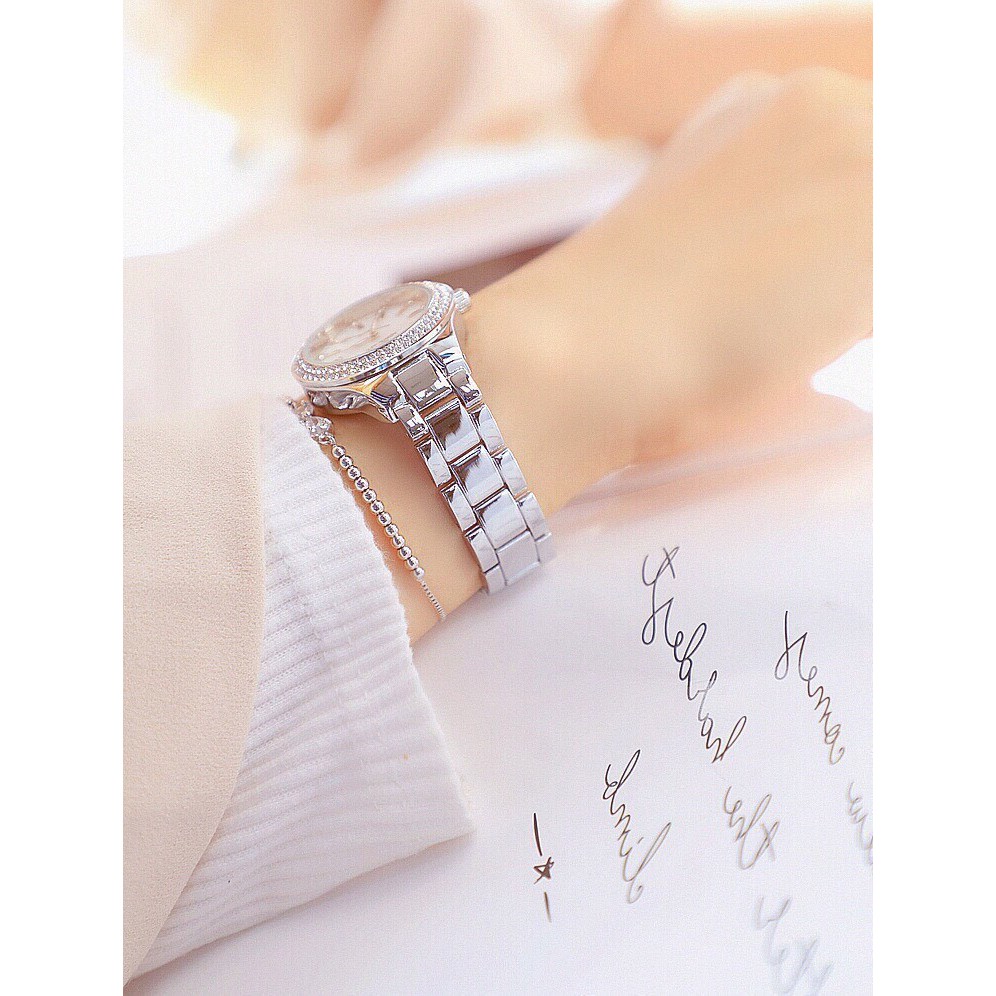 Đồng hồ nữ cao cấp chính hãng hiệu BS đính đá