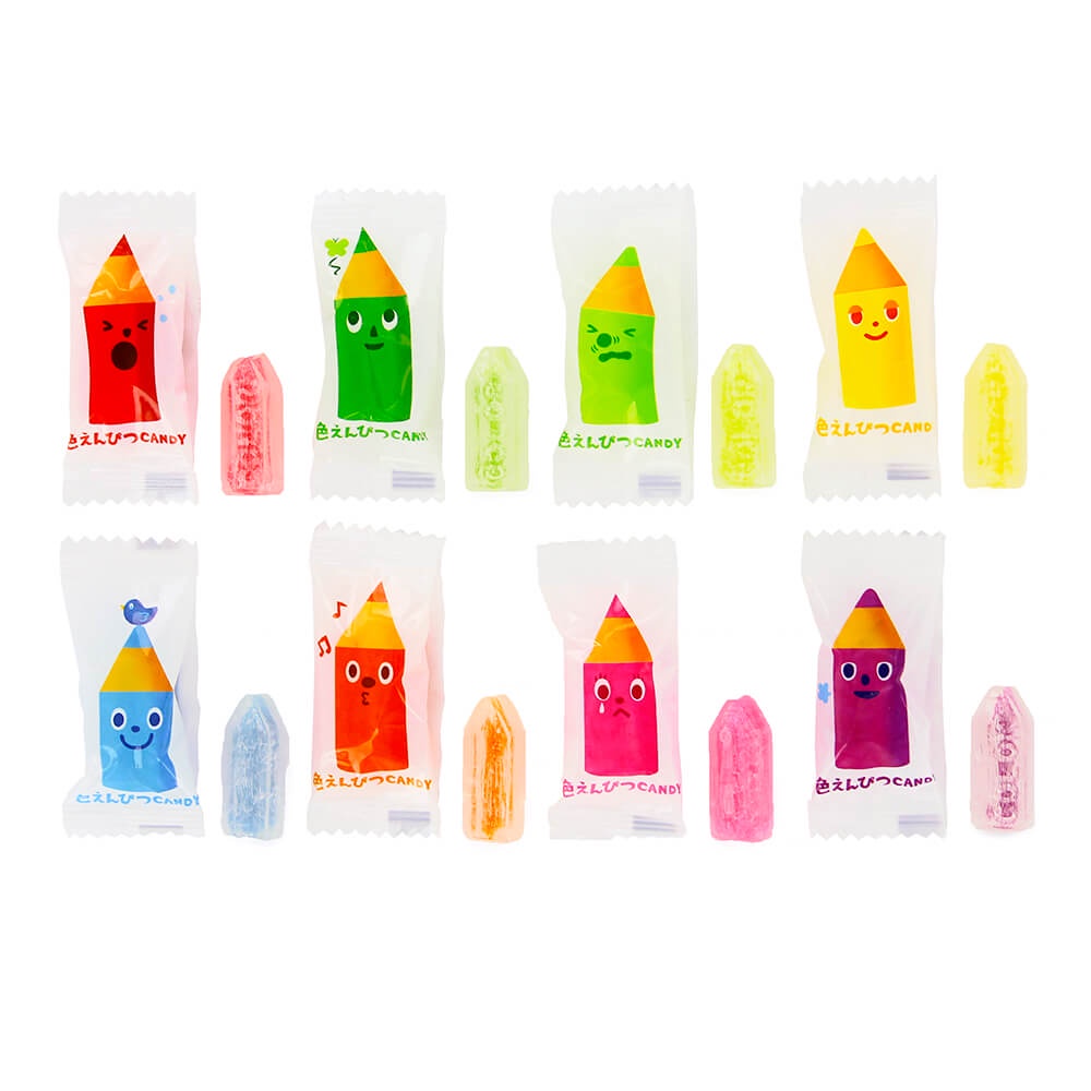 Kẹo bút chì trái cây sắc màu Kanro ,Kẹo trái cây cho bé đủ 6 vị - 80gr date 6/2024