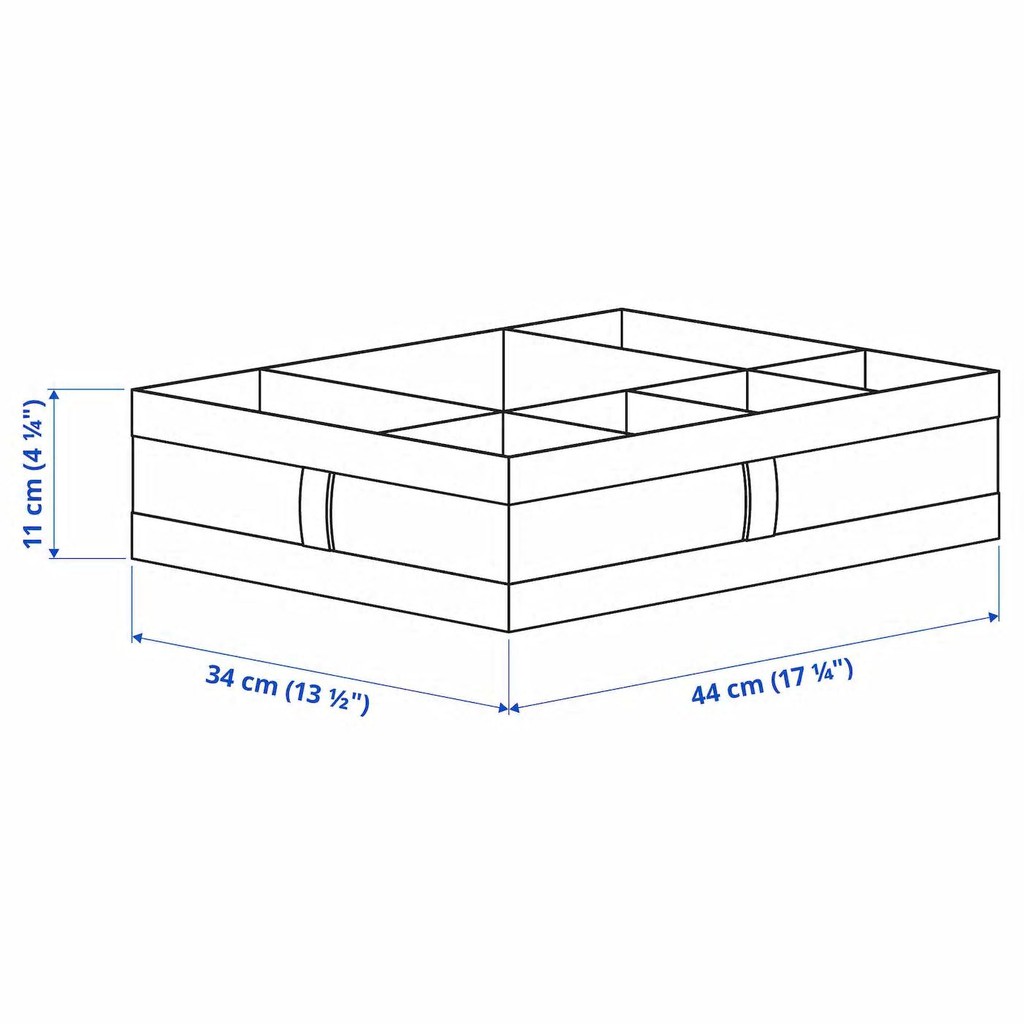 Ngăn vải chia quần áo, đồ thông minh SKUBB IKEA