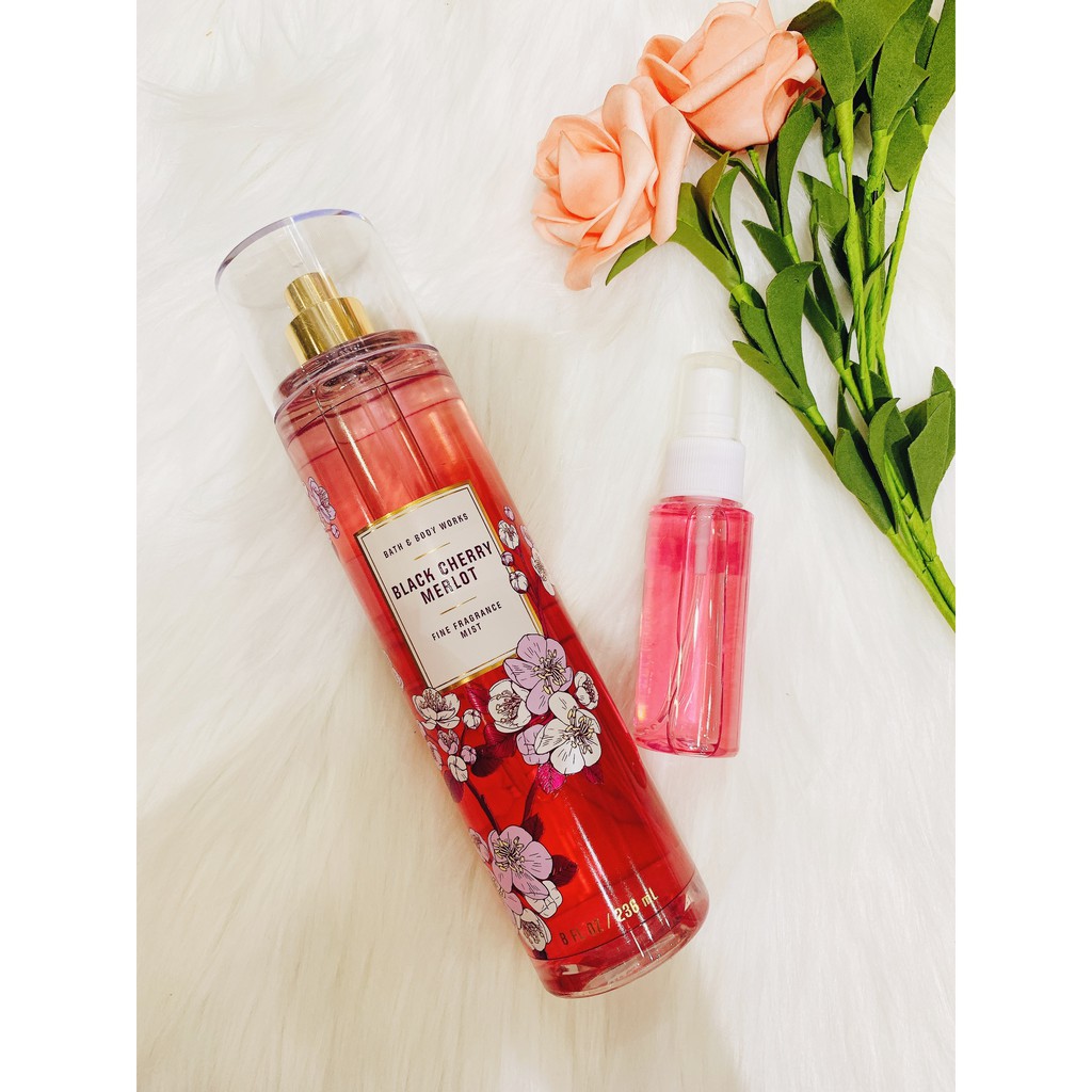 ( 33ml )Xịt Thơm Toàn Thân Bath & Body Works | Black Cherry Merlot